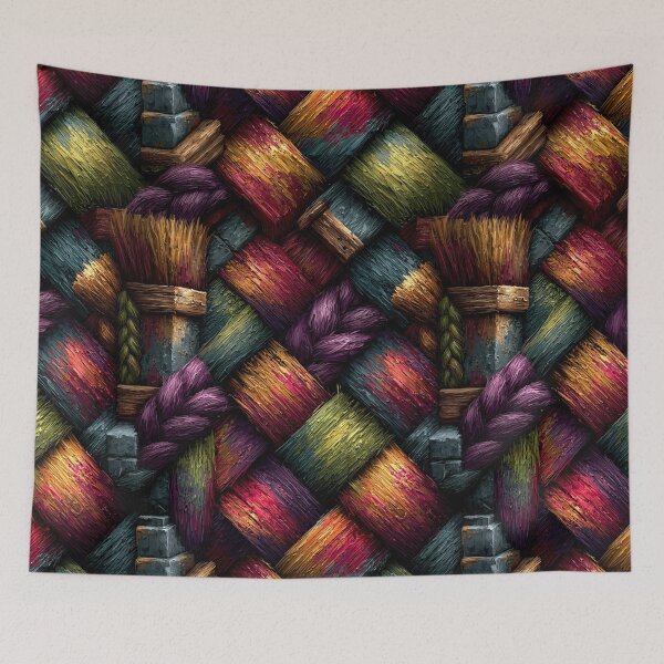 Item preview, Colorful Thick Braided Yarn Textile Pattern designed and sold by Piotrek0001.