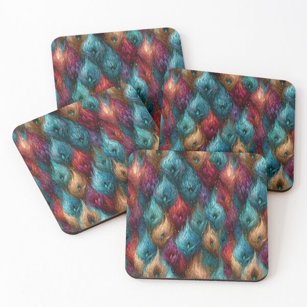 Item preview, Teal and Pink Fluffy Faux Fur Texture designed and sold by Piotrek0001.