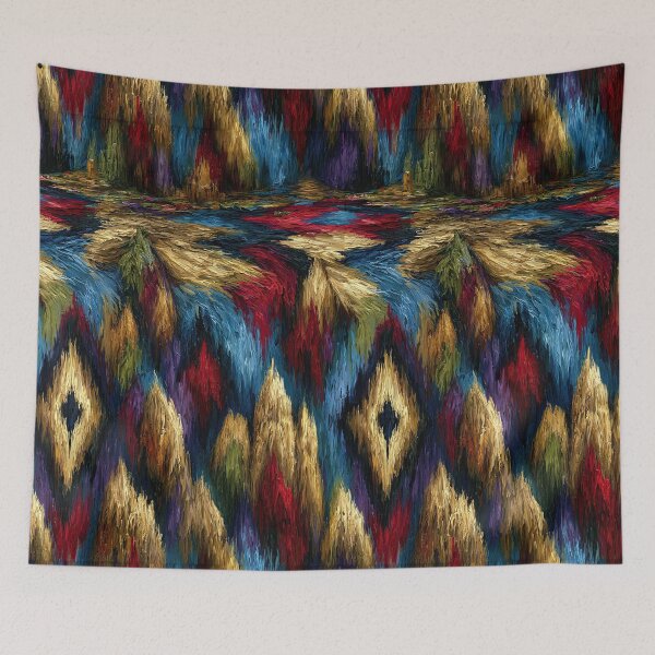 Item preview, Golden Yellow and Blue Woven Zig Zag designed and sold by Piotrek0001.