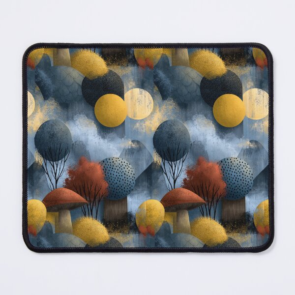 Item preview, Abstract Blue and Yellow Balloon Trees designed and sold by Piotrek0001.