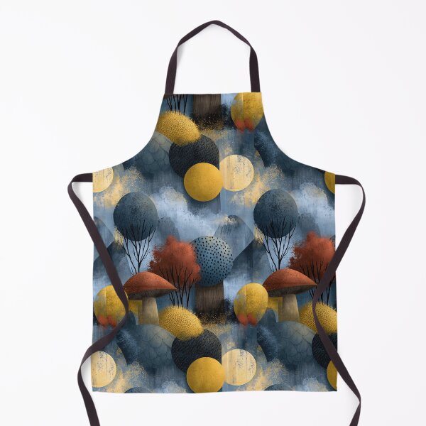 Item preview, Abstract Blue and Yellow Balloon Trees designed and sold by Piotrek0001.