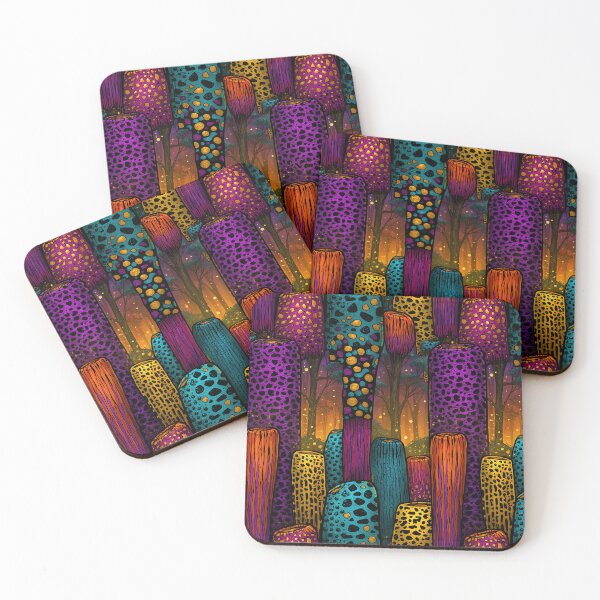 Item preview, Neon Purple and Orange Coral Reef Texture designed and sold by Piotrek0001.