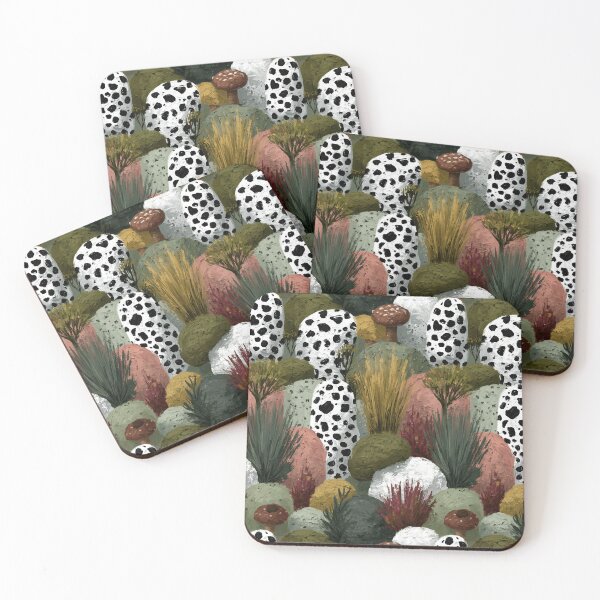 Item preview, Black and White Dalmatian Spots with Plants designed and sold by Piotrek0001.