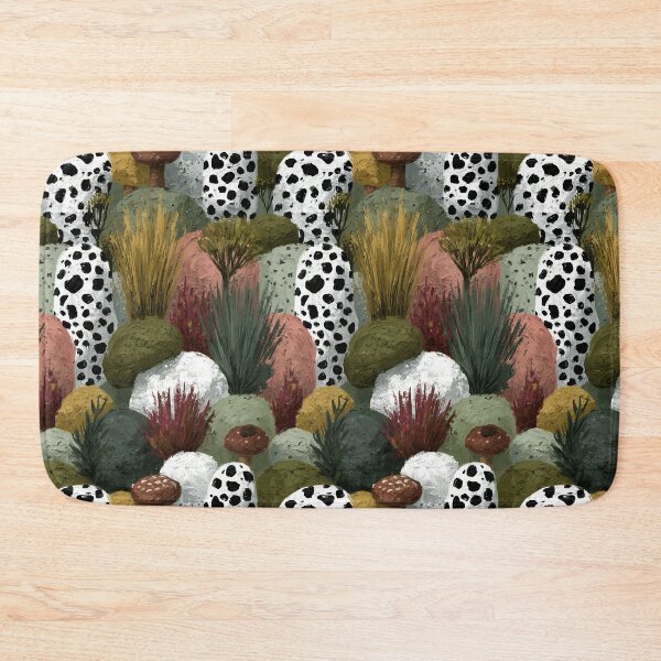 Item preview, Black and White Dalmatian Spots with Plants designed and sold by Piotrek0001.