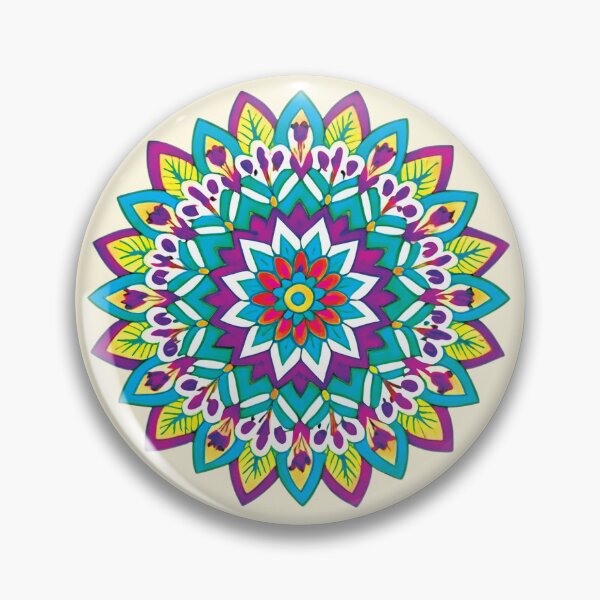 Item preview, Folk Mandala designed and sold by CharlottePlaceArt.