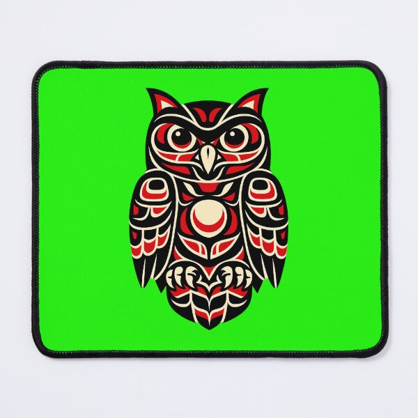 Item preview, Traditional Northwest Coast Formline Owl Illustration designed and sold by Analog Aura .