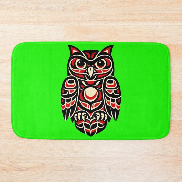 Item preview, Traditional Northwest Coast Formline Owl Illustration designed and sold by Analog Aura .
