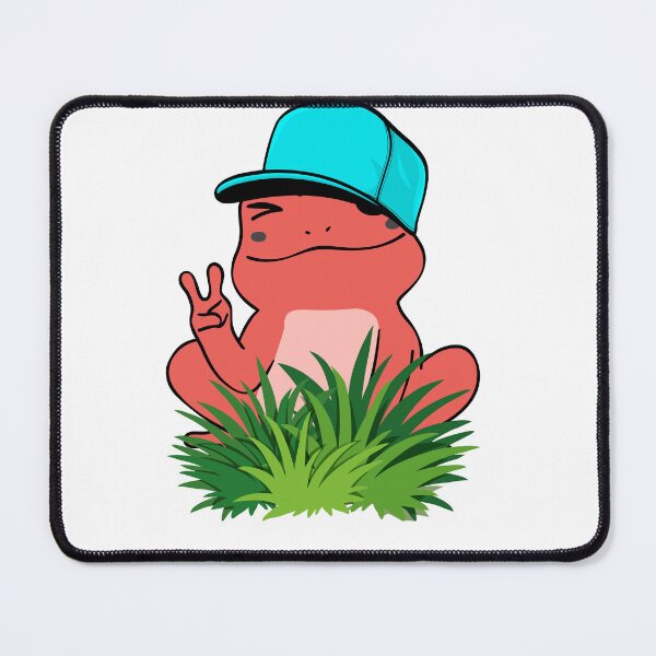 Item preview, Cool Frog Peace Sign- Chill Vibes Cartoon Character designed and sold by CrownINDesign.
