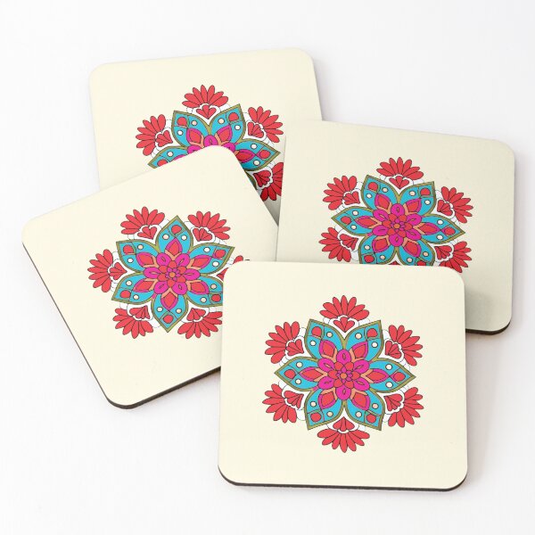 Item preview, Folk Mandala designed and sold by CharlottePlaceArt.