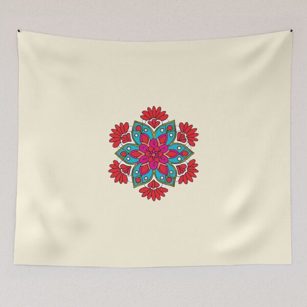 Item preview, Folk Mandala designed and sold by CharlottePlaceArt.
