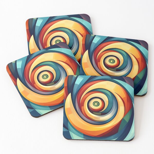 Item preview, Abstract 5 - Color Spiral Vortex Art designed and sold by NikaNavi.