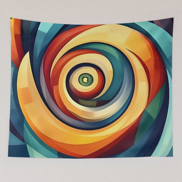 Item preview, Abstract 5 - Color Spiral Vortex Art designed and sold by NikaNavi.