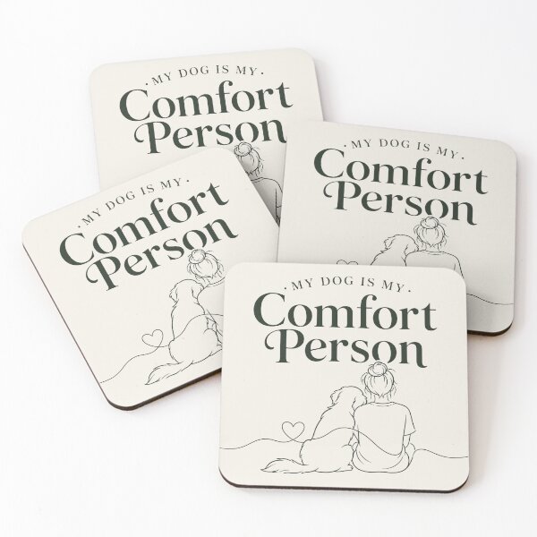 Item preview, My Dog Is My Comfort Person – Emotional Dog Lover Minimalist Design designed and sold by Safe Haven Pets.