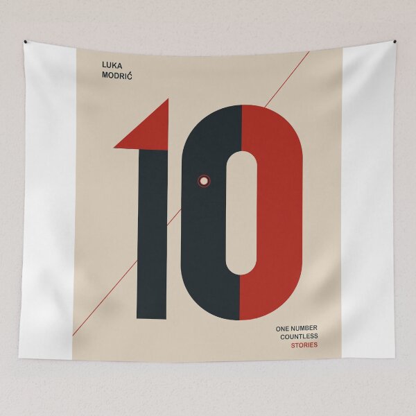 Item preview, Luka Modrić Number 10 Minimalist Football Poster designed and sold by Studio pod Burom.