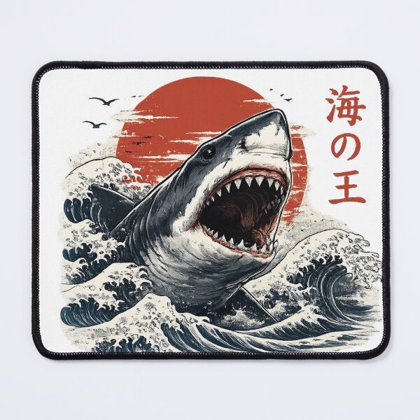 Item preview, Japanese Great White Shark Waves designed and sold by MCNovaStudio.