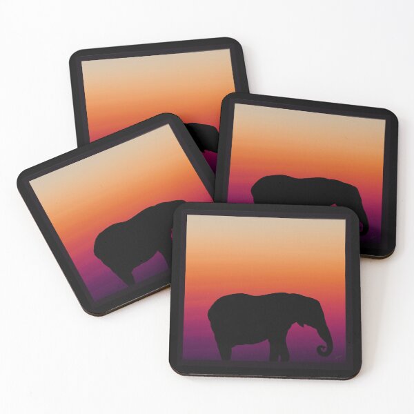 Item preview, Golden Hour Giant - Savanna Silhouette - African Sunset Dream designed and sold by PeterJaxx.
