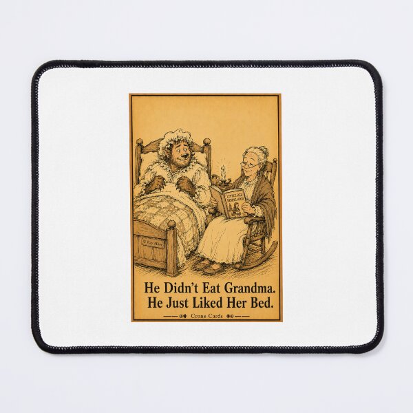 Item preview, Crone Cards — He Didn't Eat Grandma. He Just Liked Her Bed. designed and sold by Kay Mhor Studio.