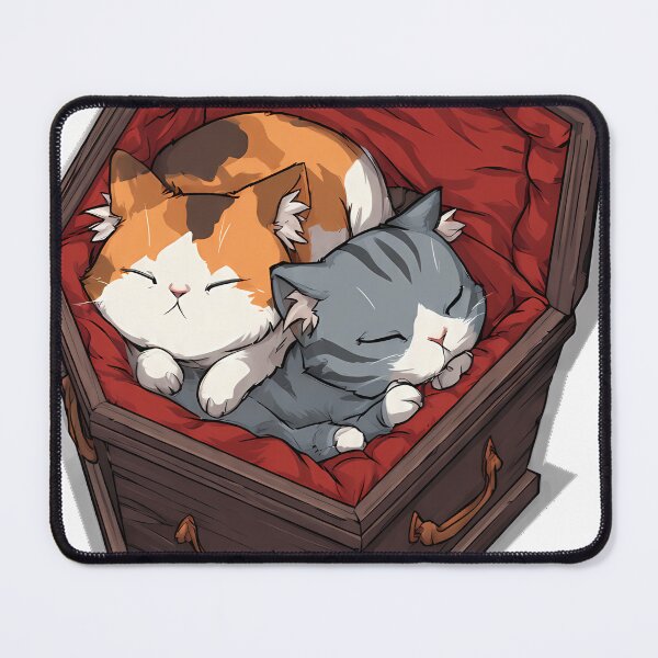Item preview, Calico Grey Coffin Cuddle designed and sold by IllumeInk.