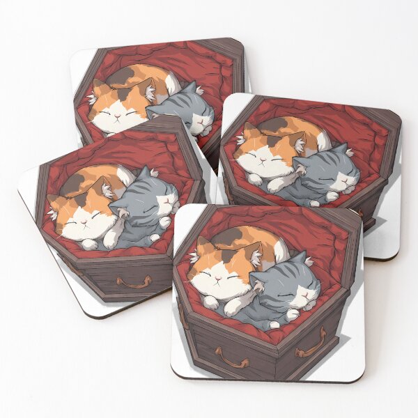 Item preview, Calico Grey Coffin Cuddle designed and sold by IllumeInk.