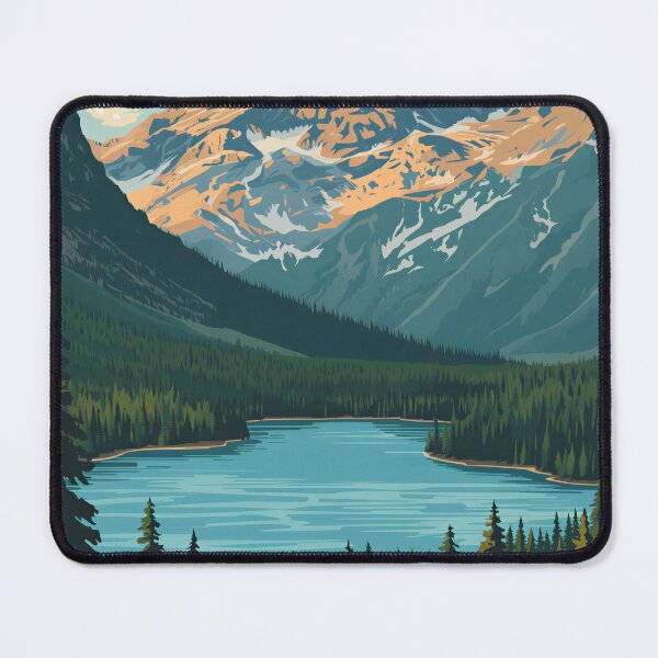 Item preview, Majestic Mountain Lake Wilderness Landscape designed and sold by Evergreen Horizon Works.