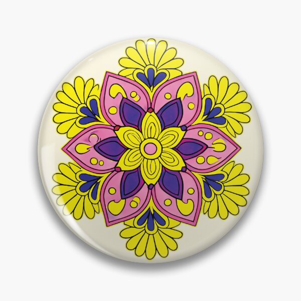 Item preview, Folk Mandala designed and sold by CharlottePlaceArt.