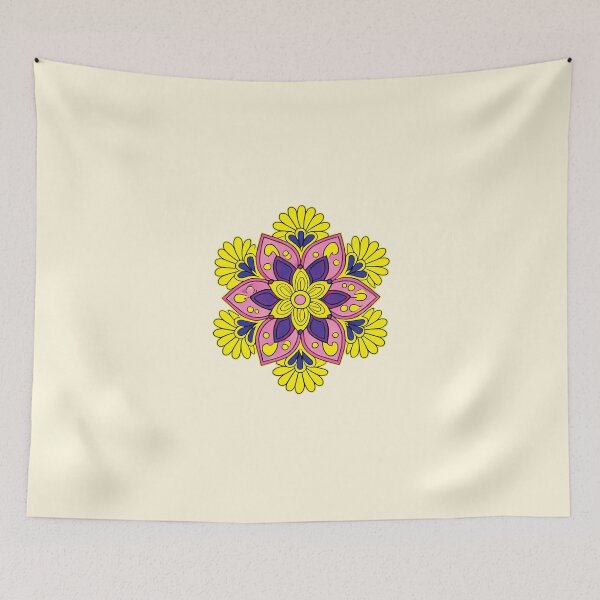 Item preview, Folk Mandala designed and sold by CharlottePlaceArt.