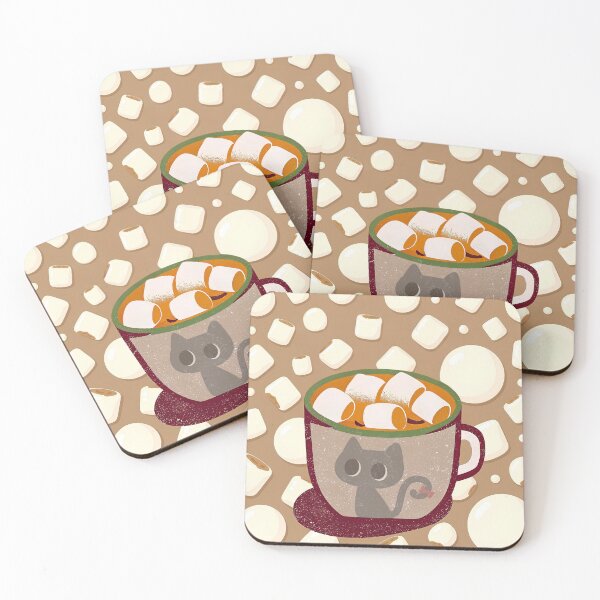 Item preview, Cozy Cat Cocoa Marshmallow Delight designed and sold by Angellacelin.