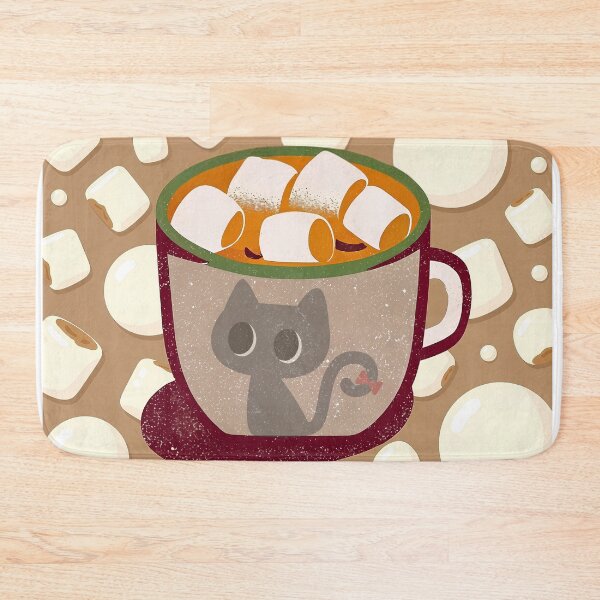 Item preview, Cozy Cat Cocoa Marshmallow Delight designed and sold by Angellacelin.