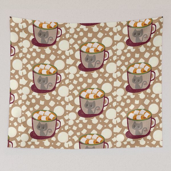 Item preview, Cozy Cat Cocoa Marshmallow Delight designed and sold by Angellacelin.