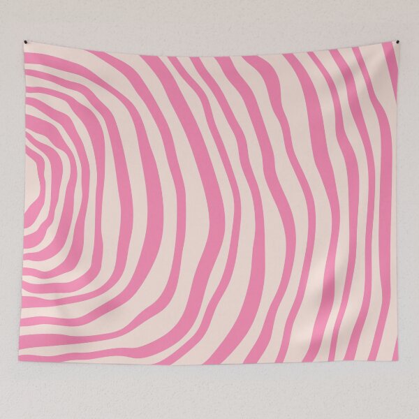 Item preview, Bright Pink Abstract Line Art designed and sold by soheedesigns.