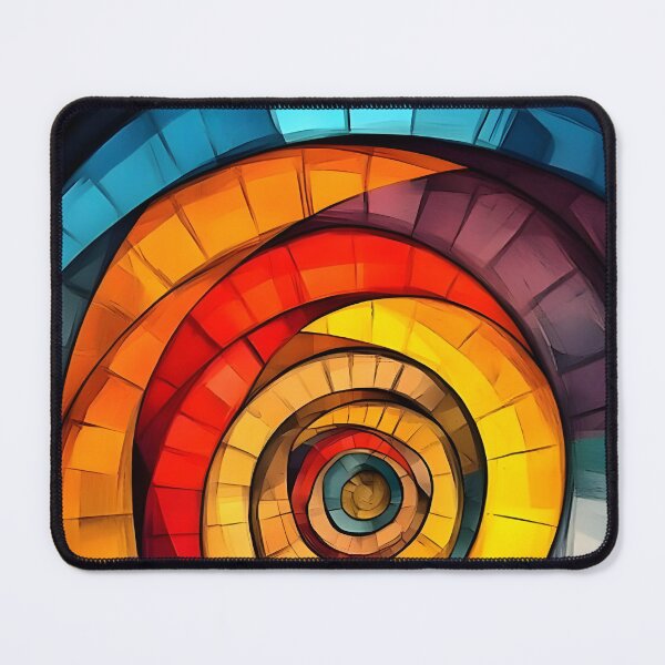 Item preview, Abstract 6 - Stained Glass Spiral Vortex designed and sold by NikaNavi.