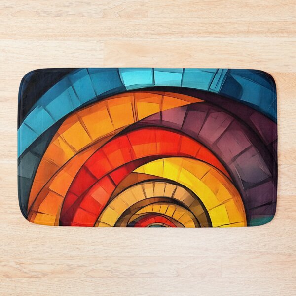 Item preview, Abstract 6 - Stained Glass Spiral Vortex designed and sold by NikaNavi.