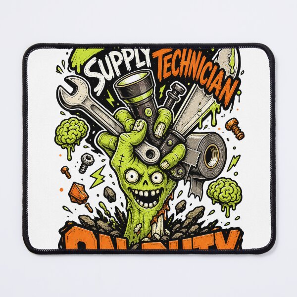 Item preview, Zombie Survival Gear Technician Funny designed and sold by VisualArtsOasis.