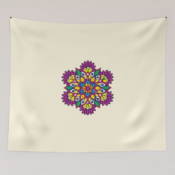 Item preview, Folk Mandala designed and sold by CharlottePlaceArt.