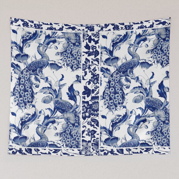 Item preview, Vintage Blue Chinoiserie designed and sold by elenabdesigns.