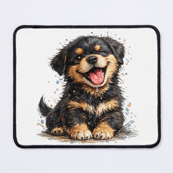 Item preview, CSK 27 – Happy Winking Rottweiler Puppy ?✨ designed and sold by CSK27.