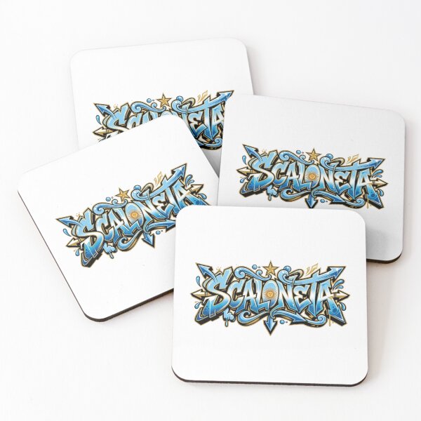 Item preview, Scaloneta Golden Style - Argentina Football Team Elegant Graffiti designed and sold by FootballCrazy10.