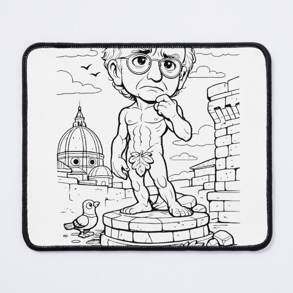 Item preview, David Larry Inspired Renaissance Art Funny T-Shirt | Florence Humor Tee designed and sold by ToastDesign.