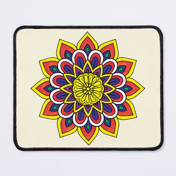 Item preview, Folk Mandala designed and sold by CharlottePlaceArt.