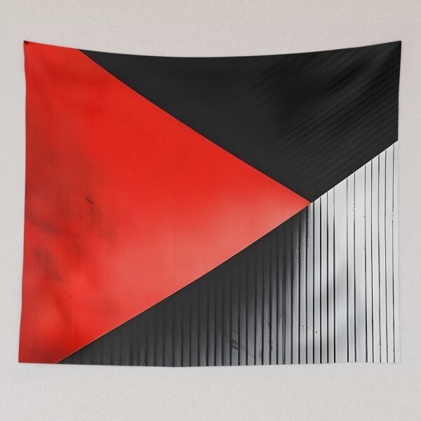 Item preview, Abstract 7 - Red Triangle Urban Geometry designed and sold by NikaNavi.