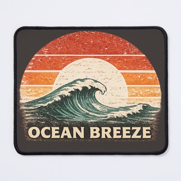 Item preview, Ocean Breeze Vintage Coastal Wave Retro Graphic designed and sold by JustResultsCo.