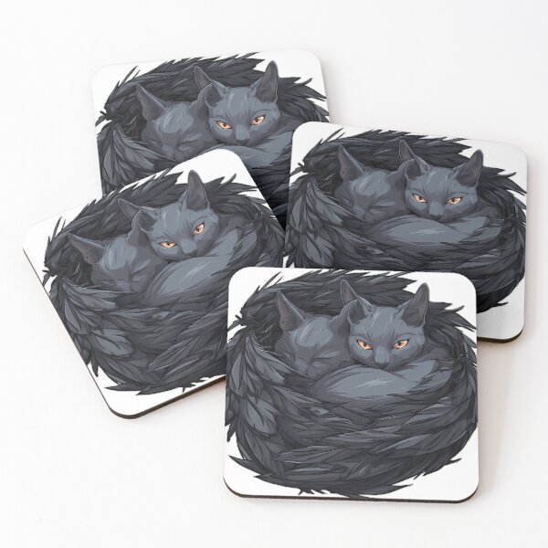 Item preview, Raven Feather Snuggle designed and sold by IllumeInk.