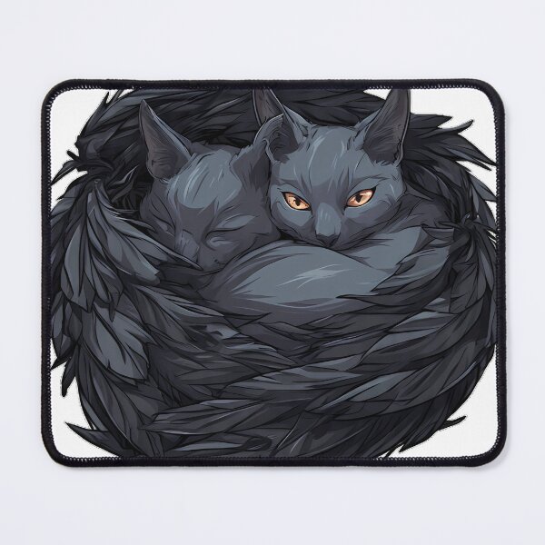 Item preview, Raven Feather Snuggle designed and sold by IllumeInk.