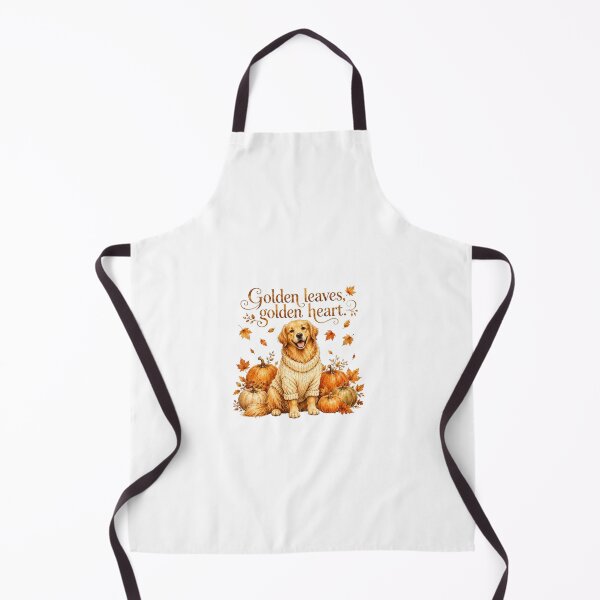 Item preview, Golden Leaves Golden Heart Cute Dog Autumn Pumpkin Patch designed and sold by AQUILAKREO.