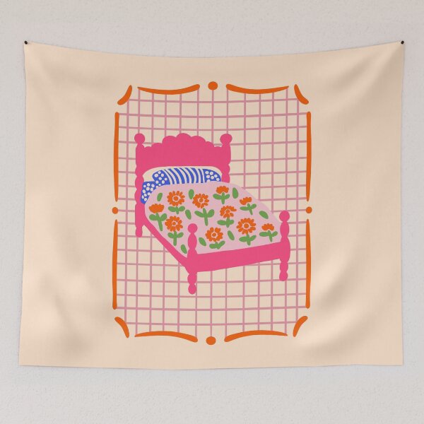 Item preview, Cute Cottage Folk Bedroom Art designed and sold by soheedesigns.