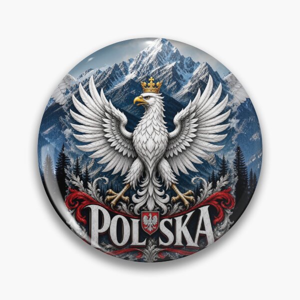 Item preview, Poland Eagle Patriotic Fantasy Mountains Design designed and sold by Essi80.