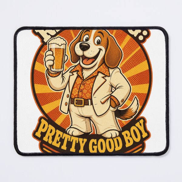 Item preview, Retro Beagle Pub Lover 80s Nostalgia Comedy designed and sold by VisualArtsOasis.