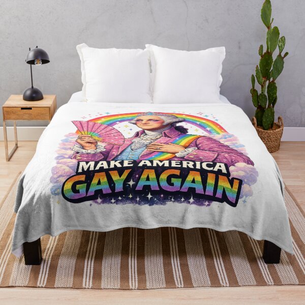 Item preview, Make America Gay Again, Funny Pride T Shirt, Rainbow Washington, LGBTQ Retro Graphic Tee designed and sold by ToastDesign.