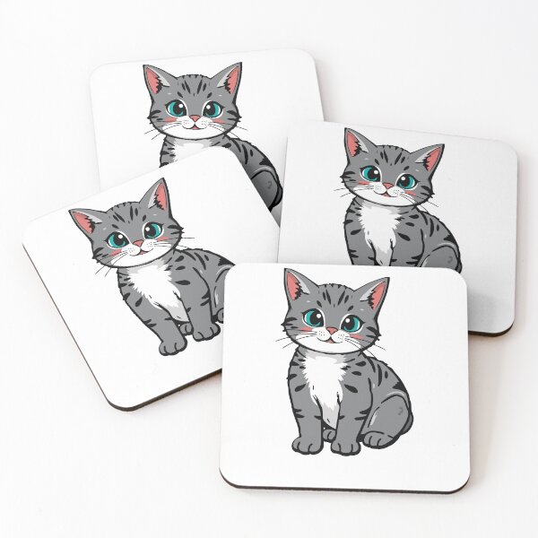 Item preview, Sweet Kitty Cat Illustration for Cat Lovers designed and sold by jatindesignss.