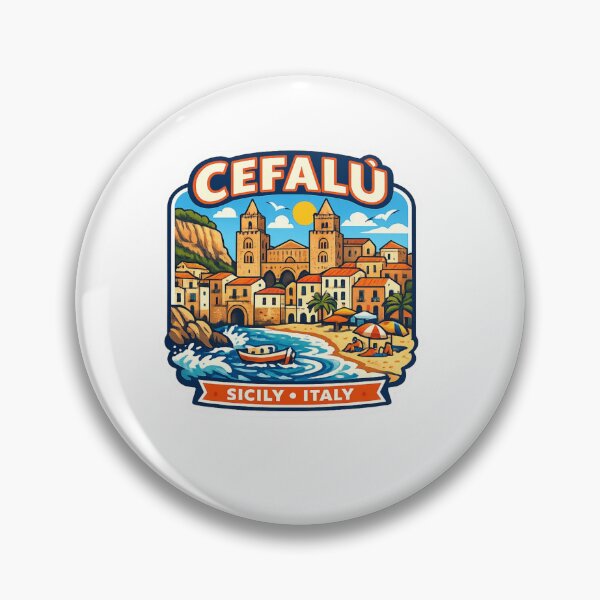 Item preview, Cefalu Sicily Coastal Sticker designed and sold by Imaginarium of Chaos falcon88 .